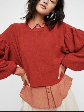 Free people Sleeve Like These SweatShirt Pullover